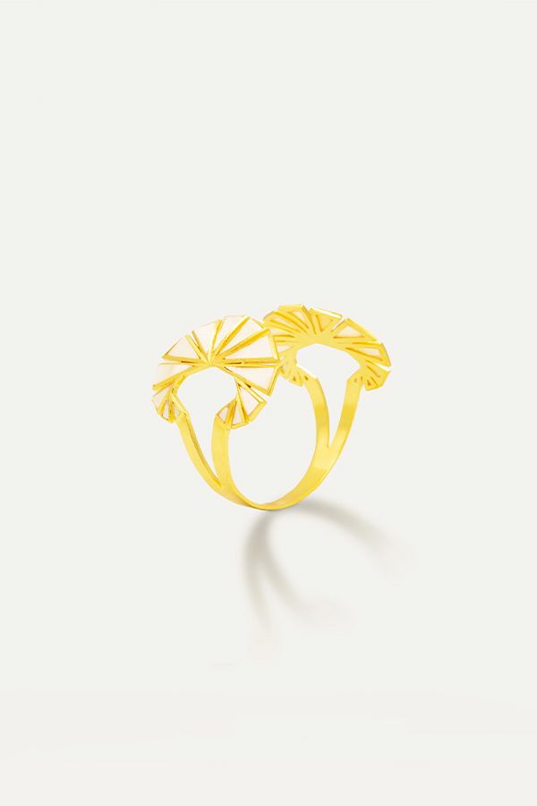 Brazalete Marina Dorado Madre Perla