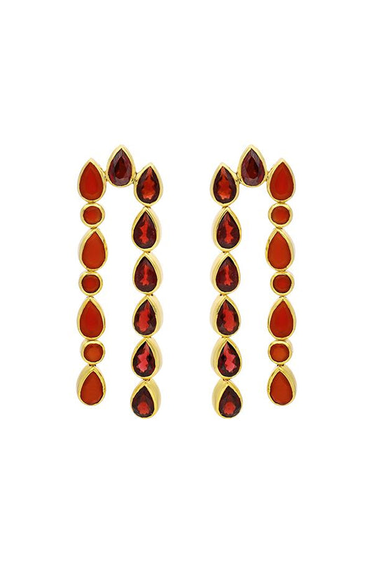 Pendientes Samsara Granate