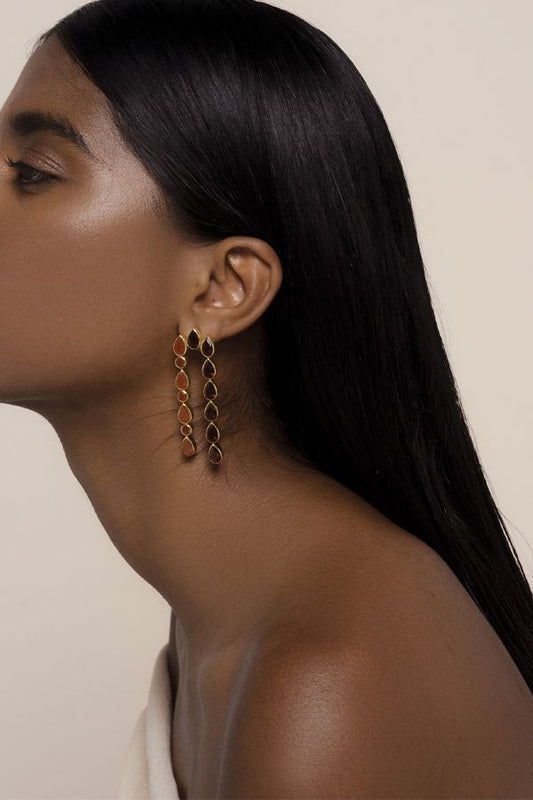 Pendientes Samsara Granate