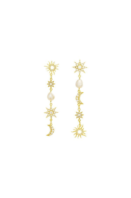 Pendientes The Justice Oro