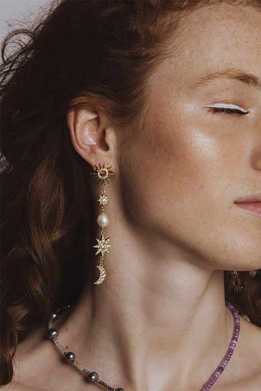 Pendientes The Justice Oro