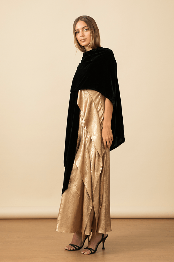 Capa Narciso Terciopelo Verde