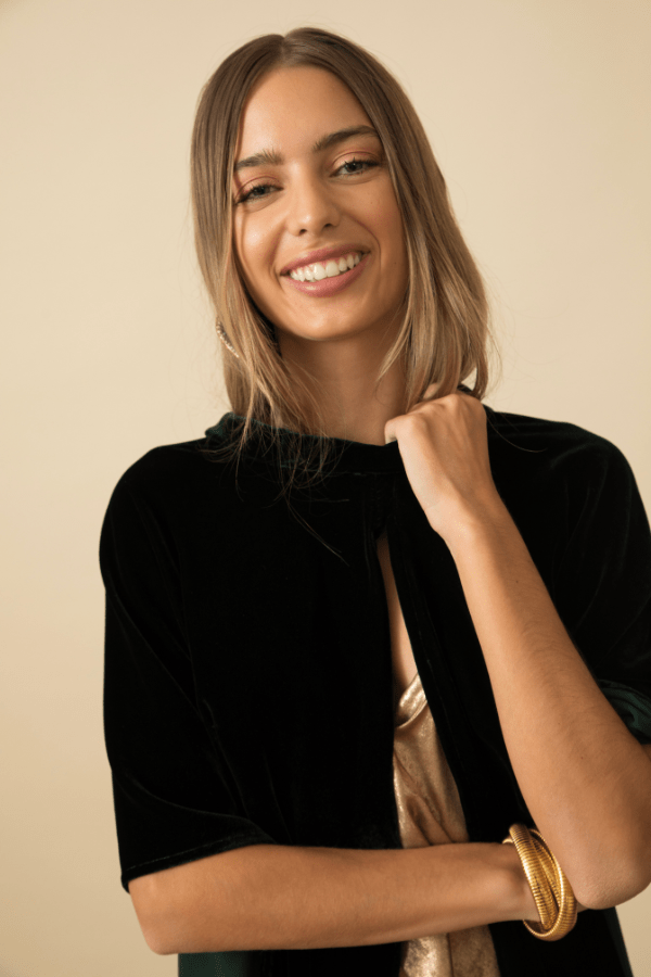 Capa Narciso Terciopelo Verde