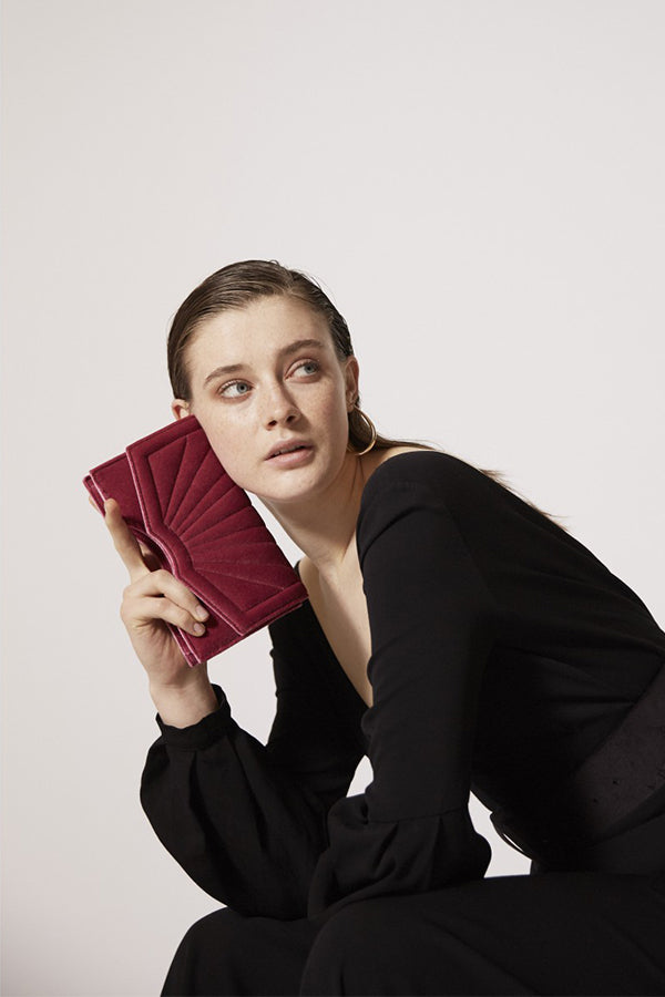 Bolso Archy Terciopelo Rosa