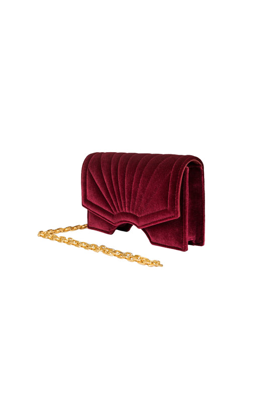 Bolso Archy Terciopelo Rojo