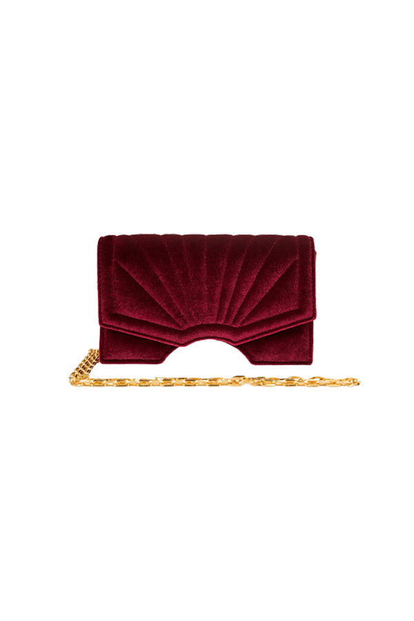 Bolso Archy Terciopelo Rojo
