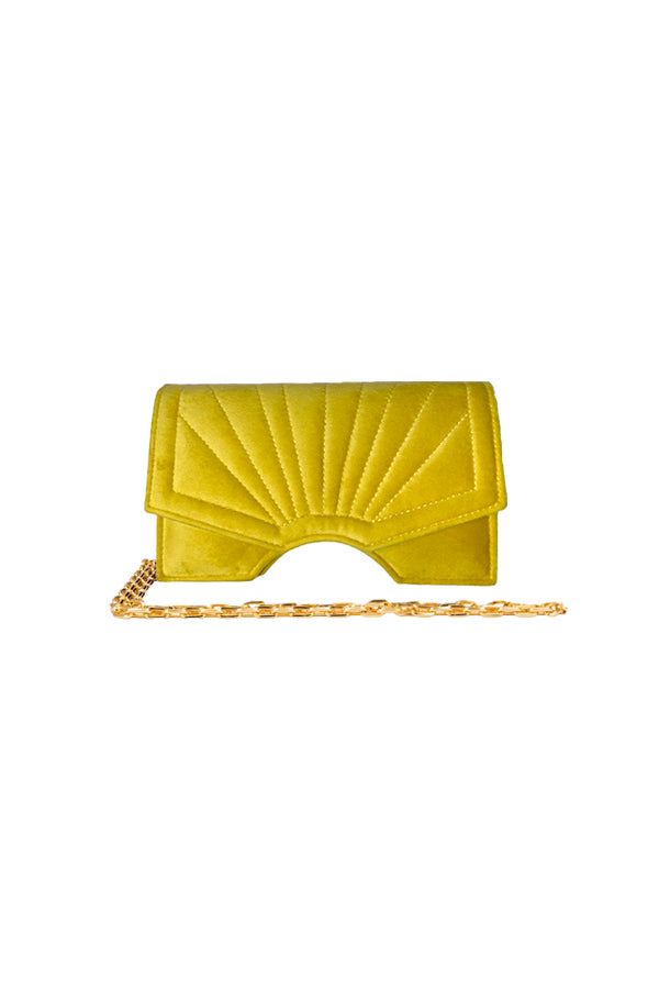 Bolso Archy Terciopelo Amarillo