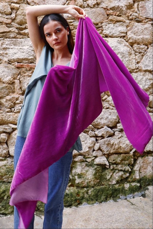 Fular Albahaca Morado Buganvilla