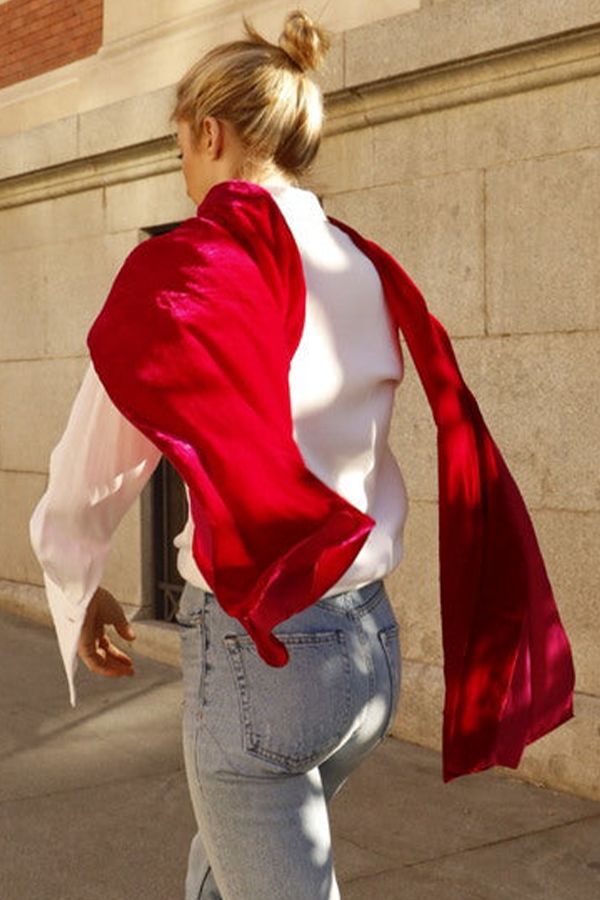 Fular Albahaca Frambuesa