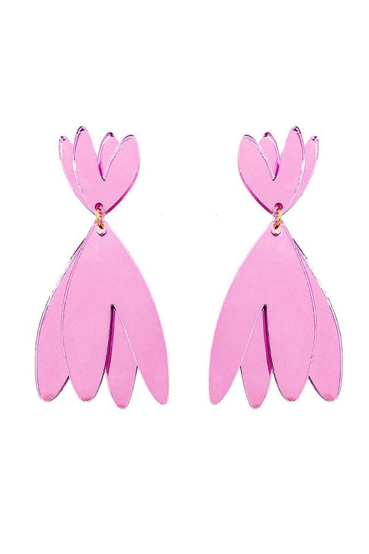 Pendientes Papiroga Maxi Rosa #5