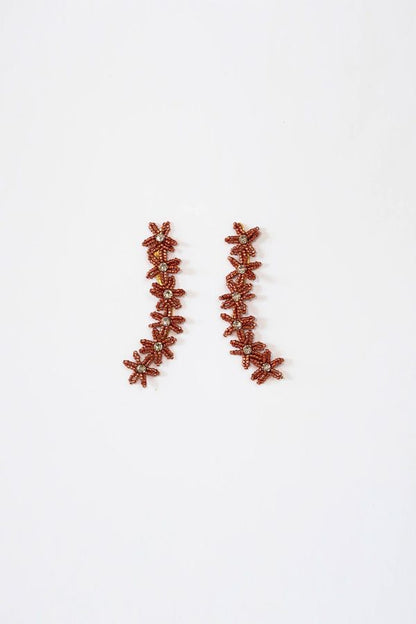 Pendientes Lirio de Mar Ocre