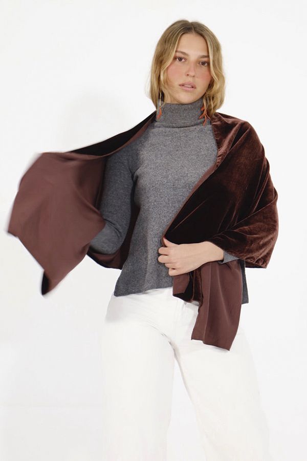 Fular Albahaca Marron