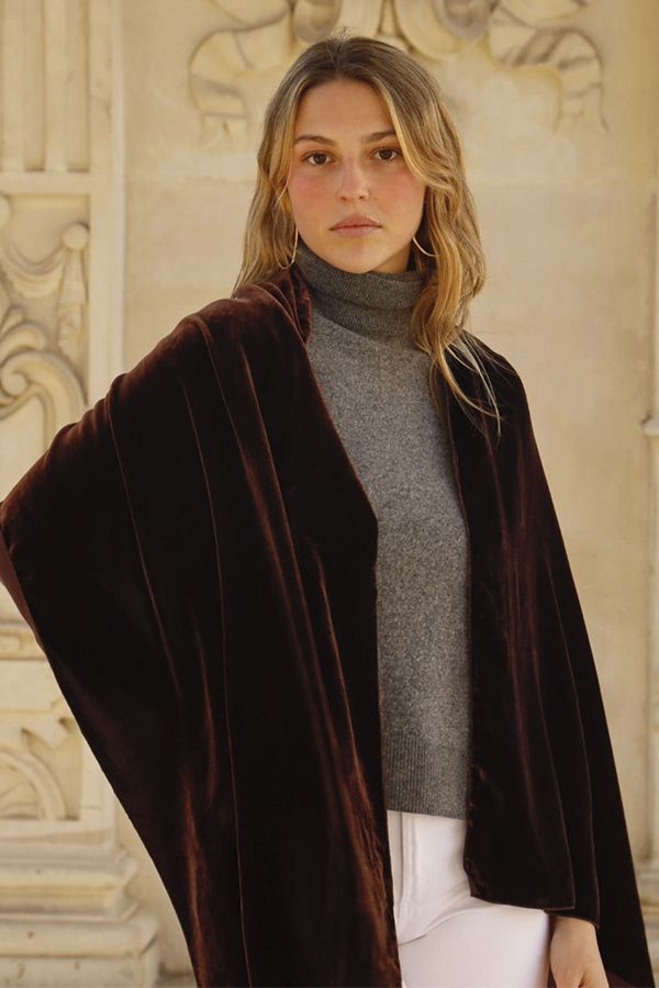 Fular Albahaca Marron