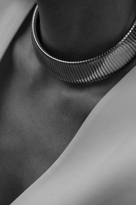 Collar Choker Serpentine Oro