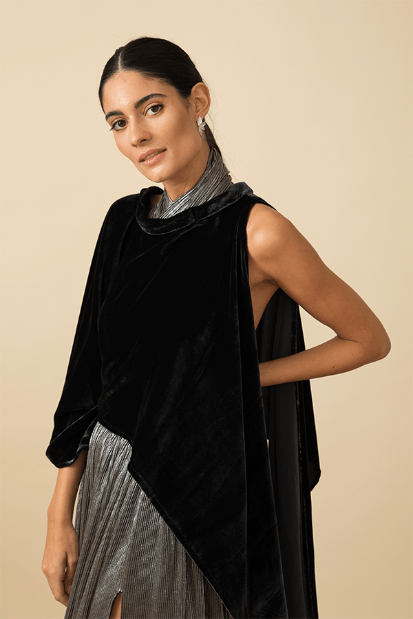 Capa Narciso Terciopelo Gris