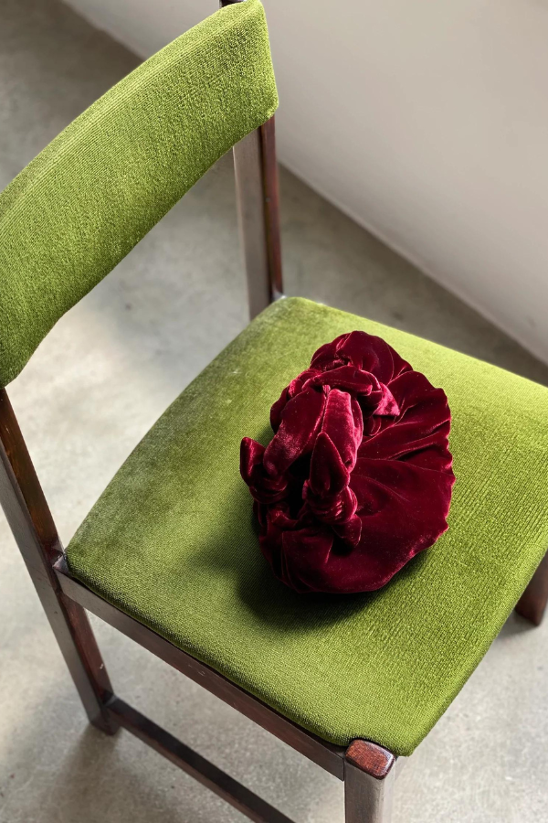 Bolso Bernatta Mini Terciopelo Rojo