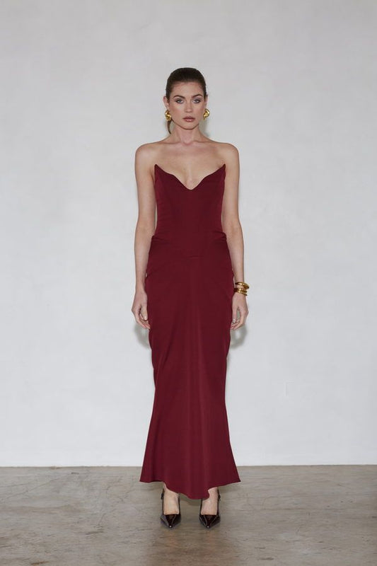 Vestido Myrcella Burdeos