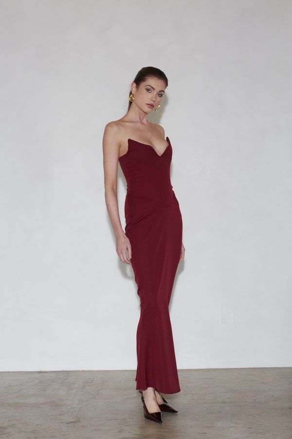 Vestido Myrcella Burdeos