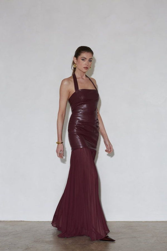 Vestido Delilah Burdeos