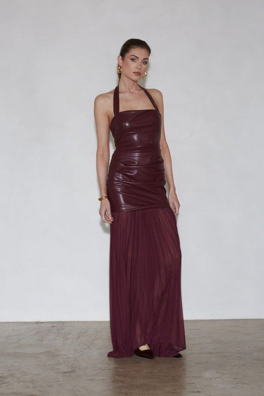 Vestido Delilah Burdeos