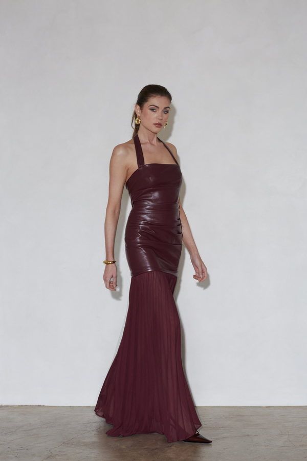 Vestido Delilah Burdeos