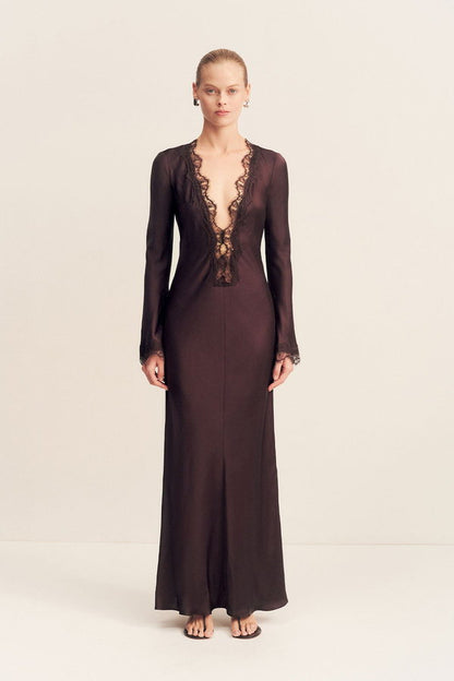 Vestido Allegra Encaje Manga Larga