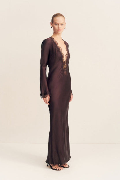 Vestido Allegra Encaje Manga Larga