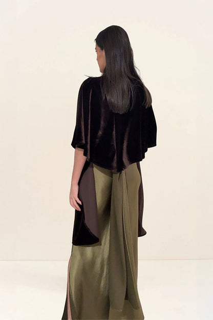 Capa Lizzie Poncho Terciopelo