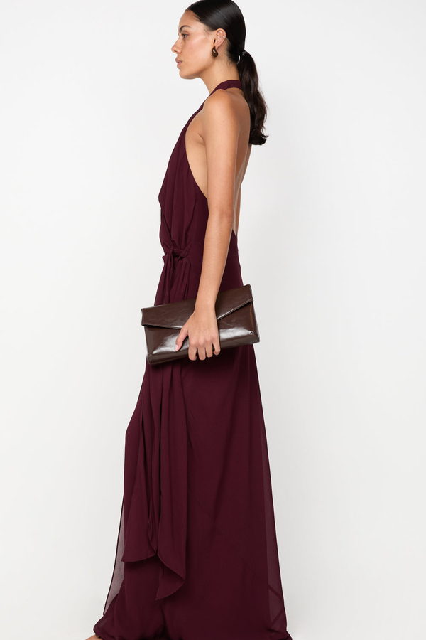 Vestido Soneva Halter Ciruela