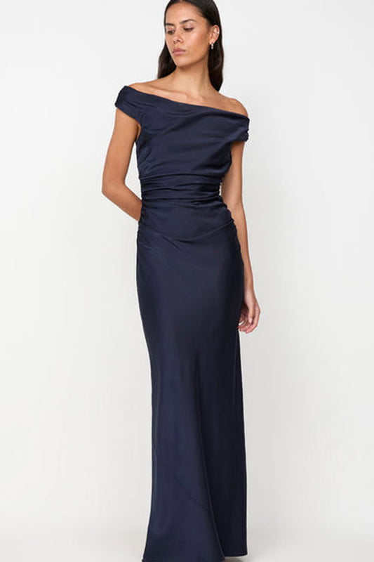 Vestido Eternity Largo Azul Noche