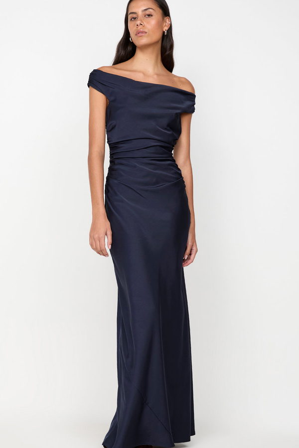 Vestido Eternity Largo Azul Noche