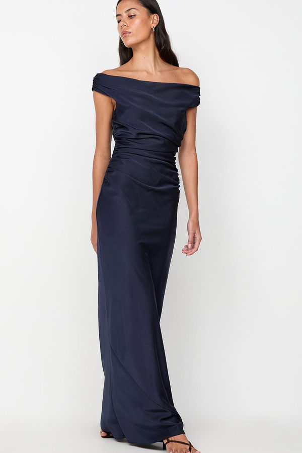 Vestido Eternity Largo Azul Noche