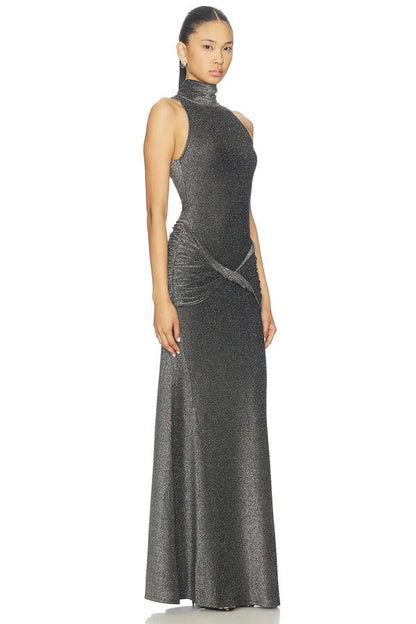 Vestido Roya Gris Brillante