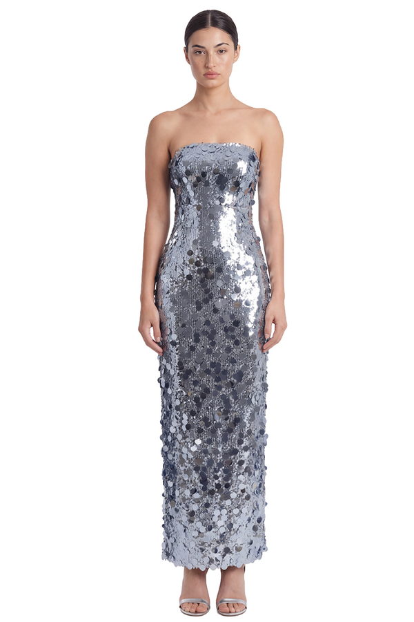 Vestido Leni Azul Lentejuelas