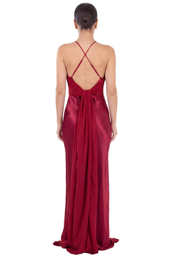 Vestido Lania Burdeos