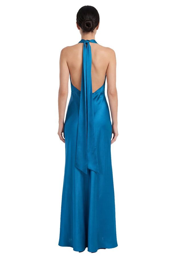 Vestido Mercy Azul Petróleo