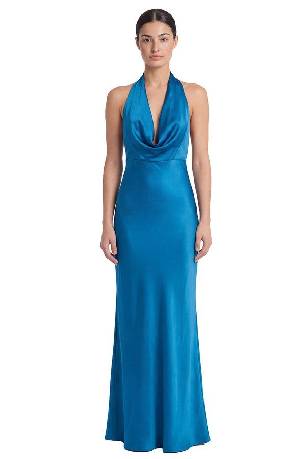 Vestido Mercy Azul Petróleo