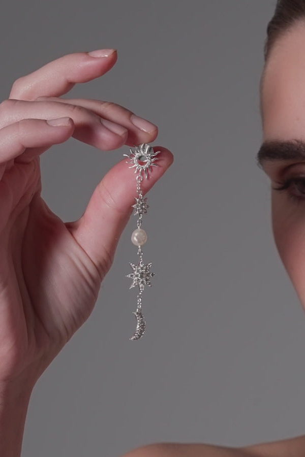 Pendientes Plata The Justice