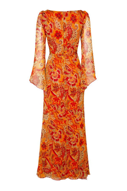 Vestido Creta Mandarina