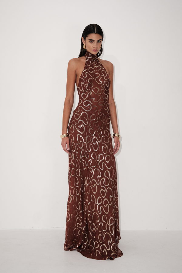 Vestido Sahara Marrón