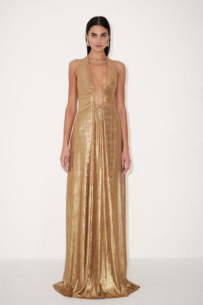 Vestido Oriel Dorado