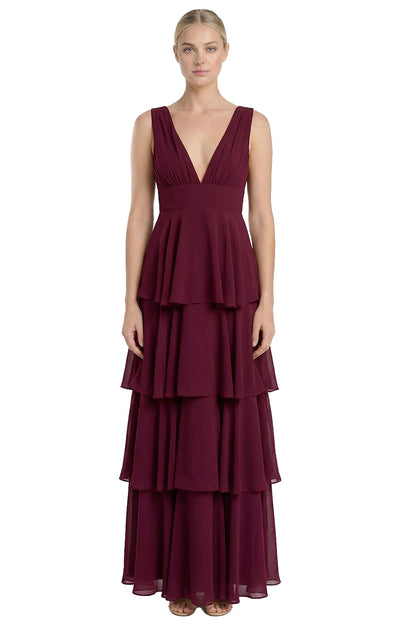 Vestido Dakota Tinto con Capa