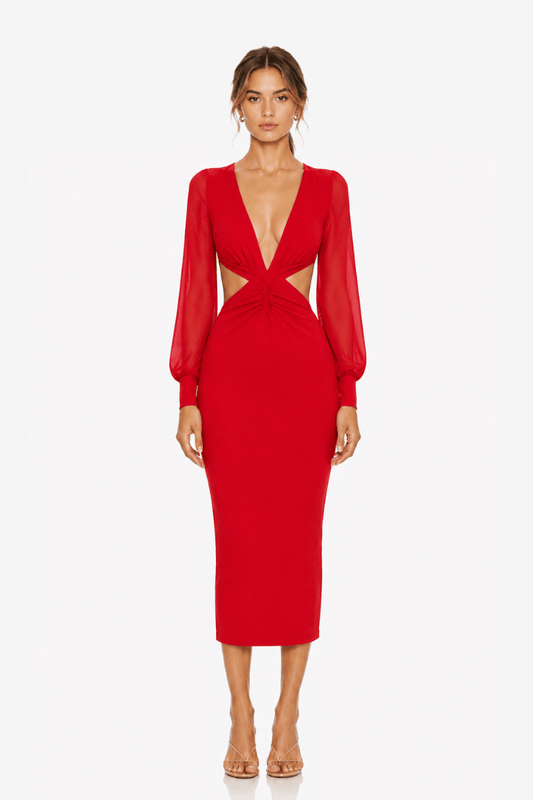 Vestido Monica Rojo