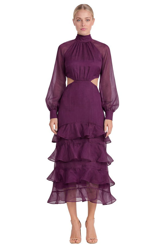 Vestido Meryl Berenjena