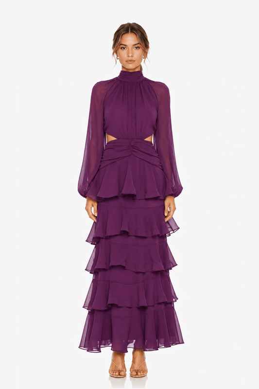 Vestido Meryl Berenjena