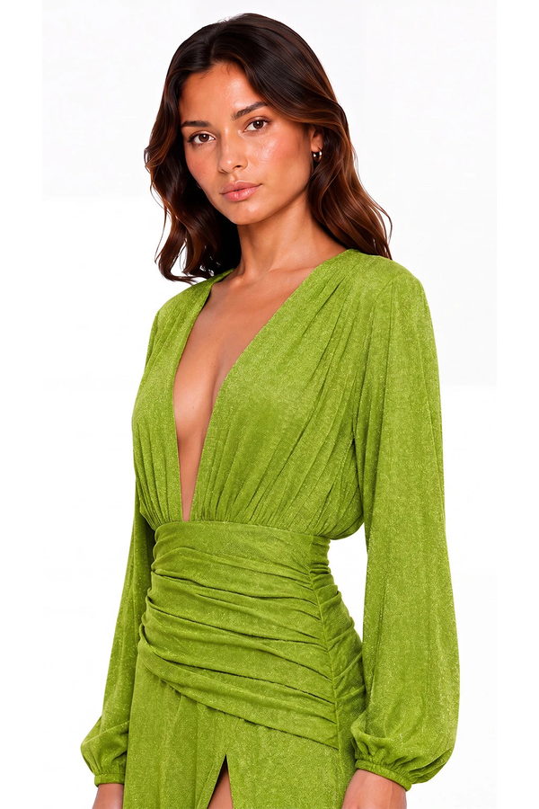 Vestido Oraly Verde Claro