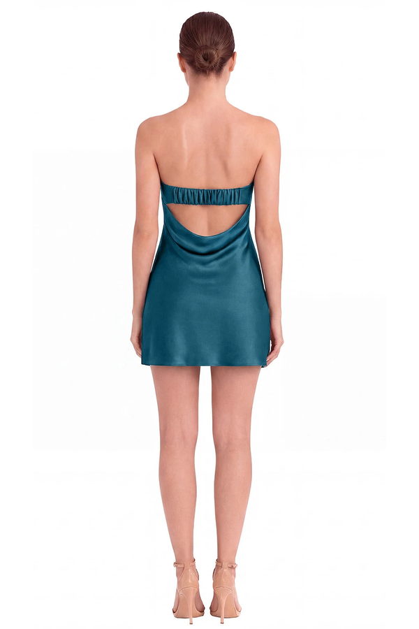Vestido Bonnie Azul Petróleo