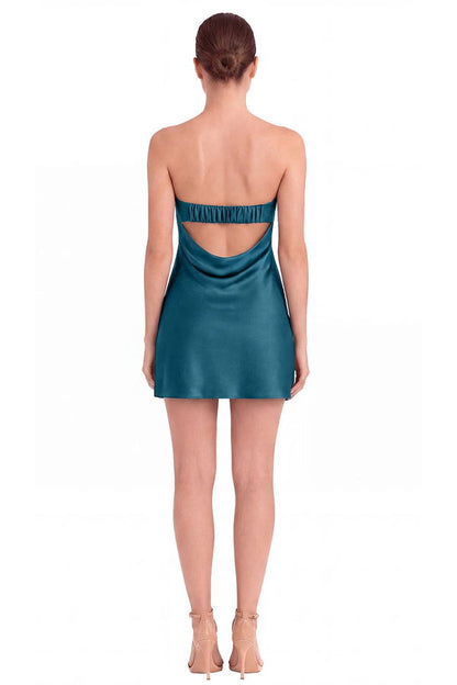 Vestido Bonnie Azul Petróleo